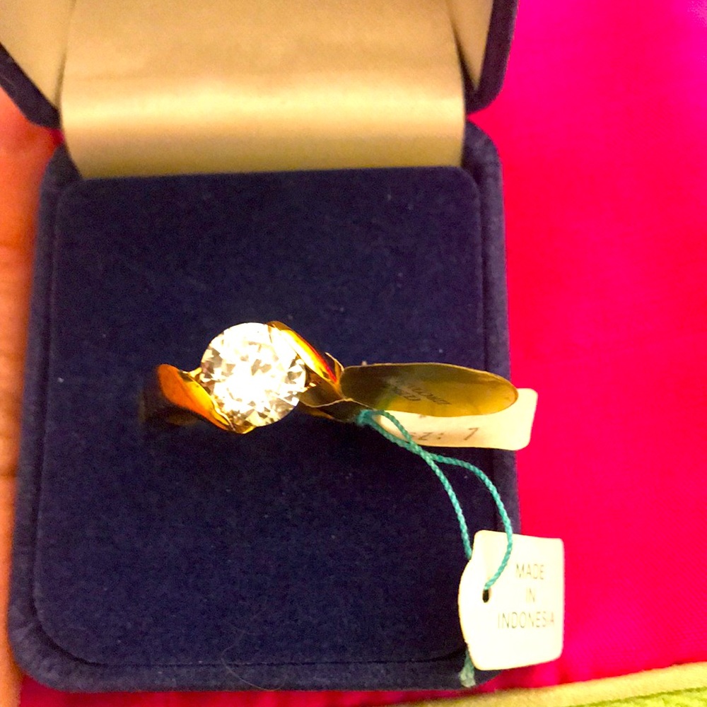 CZ 14k GE ring
